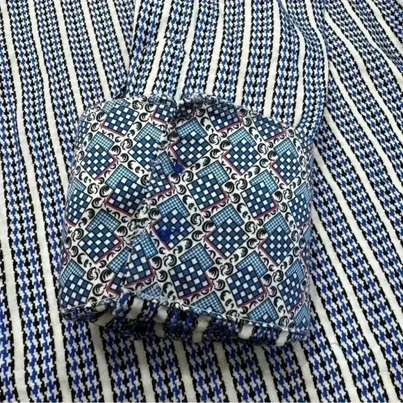 Robert Graham Mens Button Down Shirt Multicolored  Striped Flip Cuff Size Large - Picture 12 of 13